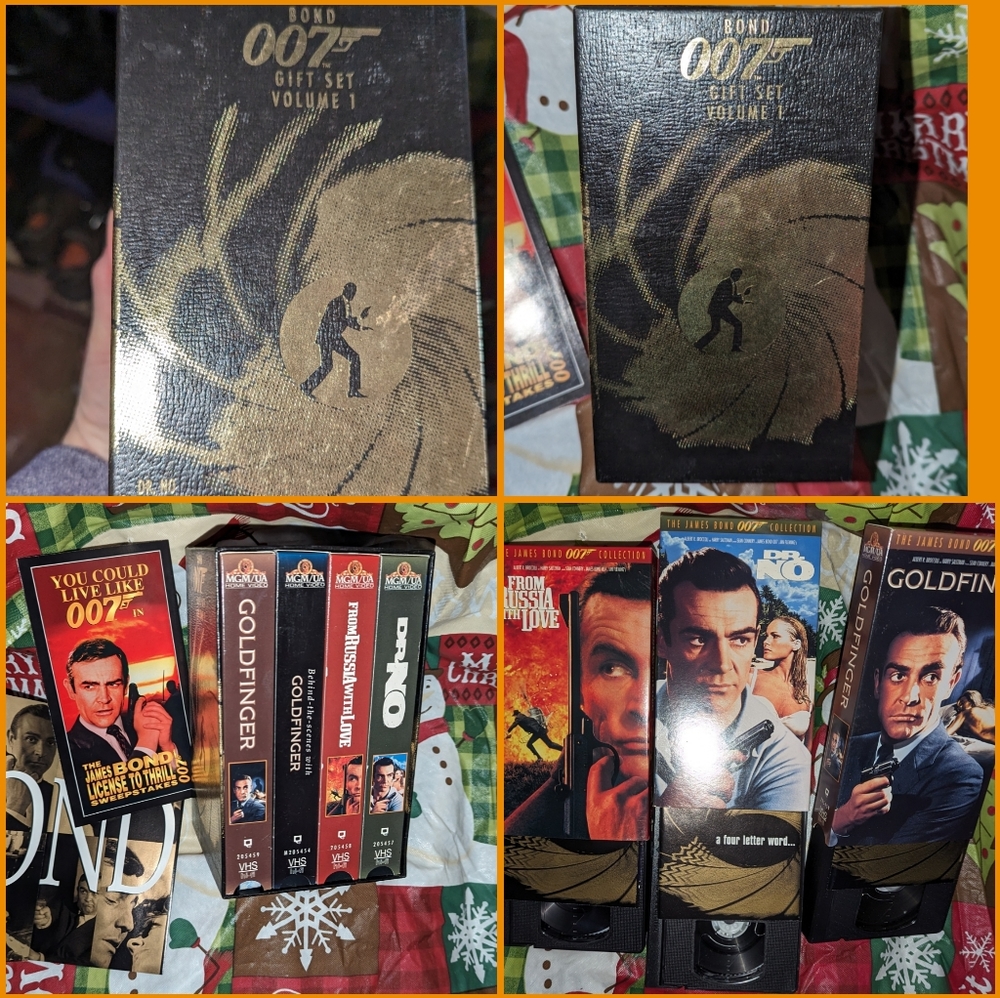 James Bond VHS tapes set of 4 1995